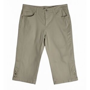 GLORIA VANDERBILT Classic 5-Pocket Capris, Women’s Size 8, Beige
